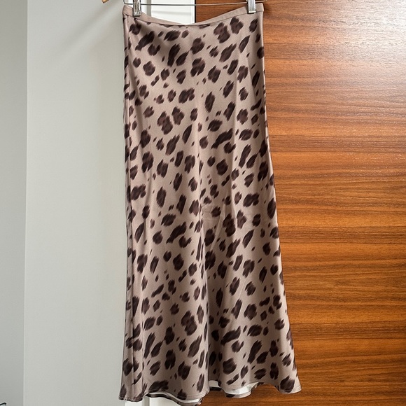 Anine Bing Bar Silk Skirt - Leopard NWT - Picture 2 of 8